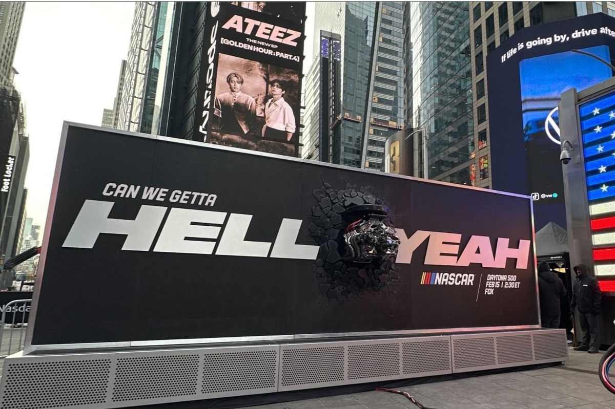NASCAR Sets Guinness Record for Loudest Billboard in New York
