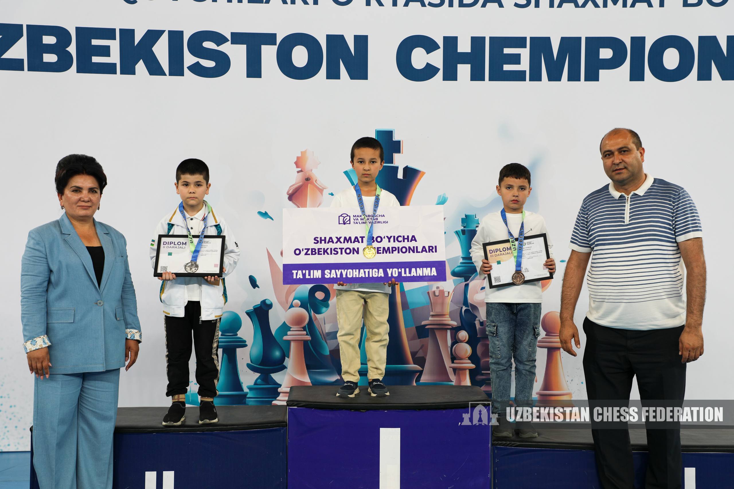 Shahmat: Bolalar o'rtasida mamlakat chempionlari aniqlandi