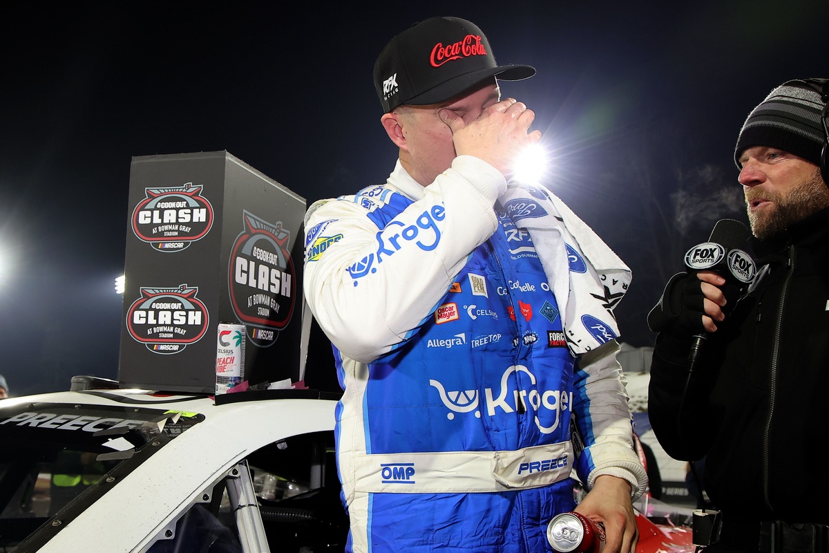 Ryan Preece Feels Relieved After Winning NASCAR's Clash